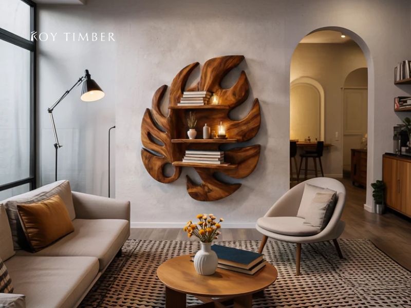 Corner Live Edge Bookshelf Ideas for Unused Spaces - Natural Storage That Turns Dead Corners Into Design Features