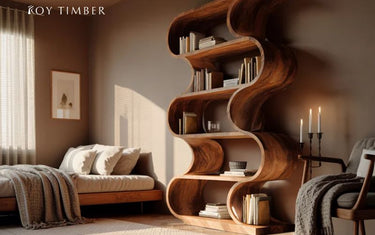 Best Decor Pieces To Display On A Live Edge Bookshelf - Simple Styling Choices That Highlight Natural Wood Without Making The Shelf Feel Crowded