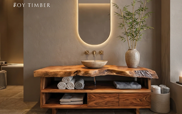 Live Edge Wood Vanity - A Natural Statement for Modern Bathroom Design