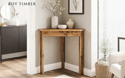 Live Edge Console Table - Sculptural Simplicity For Living