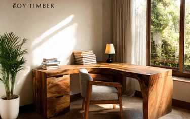 Live Edge Wood Office Desk - Natural Authority For A Modern Workspace ...