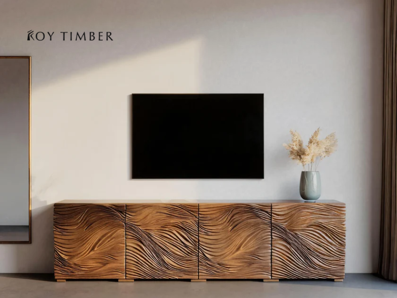 Live Edge Floating Tv Stand - Lightness For Contemporary Media Space