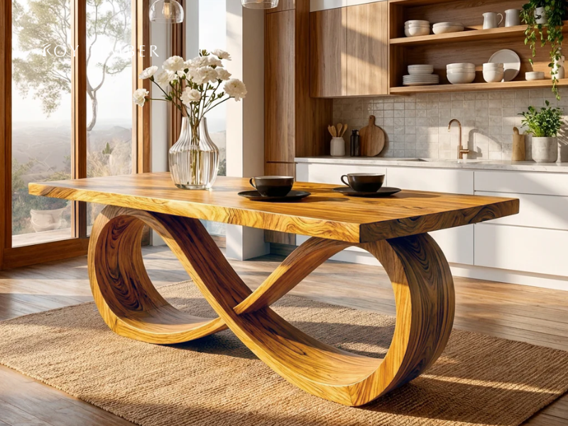 Handcrafted Wood Dining Table - Timeless Craftsmanship For Warm And El ...