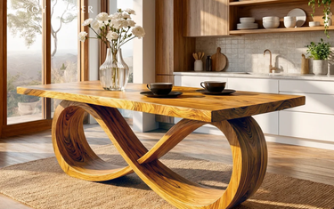 Handcrafted Wood Dining Table - Timeless Craftsmanship For Warm And Elegant Dining Spaces