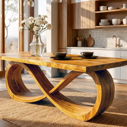 Handcrafted Wood Dining Table - Timeless Craftsmanship For Warm And Elegant Dining Spaces