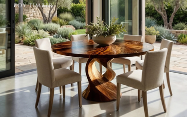Natural Wood Grain Table - Timeless Solid Wood Furniture That Brings Warmth To Every Dining Space