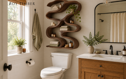 wooden-floating-bathroom-shelves