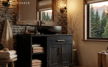 Live Edge Makeup Vanity - A Natural and Elegant Addition to Modern Dressing Spaces