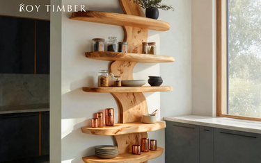 Live Edge Wood Floating Shelf - A Unique and Elegant Storage Solution