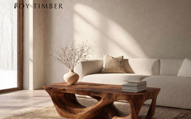 Live Edge Coffee Table with Storage - Style Meets Function