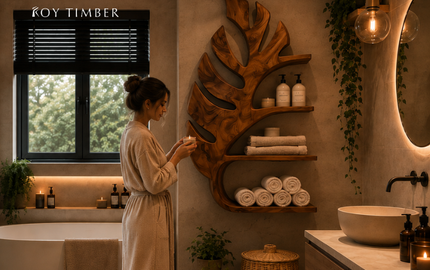 Organic Wall Shelf - Sculptural Storage Inspired by Natural Forms