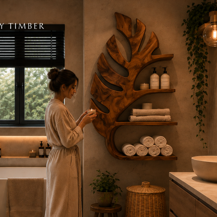 Organic Wall Shelf - Sculptural Storage Inspired by Natural Forms