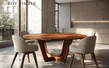 Round Live Edge Dining Table - A Natural Touch for Your Dining Room