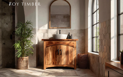 Live Edge Wood Bathroom Vanity - A Touch of Nature and Luxury