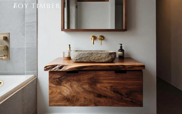 Live Edge Bathroom Counter - A Natural Elegance for Your Bathroom