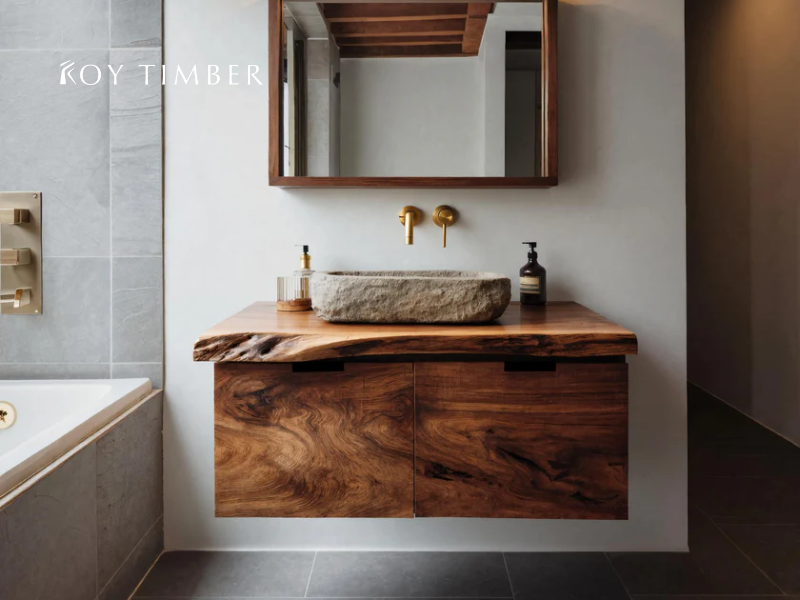 Live Edge Bathroom Counter - A Natural Elegance for Your Bathroom