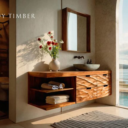 Live Edge Bathroom Sink - A Natural and Elegant Addition to Your Bathroom