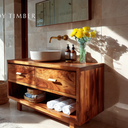 Live Edge Floating Bathroom Vanity - A Modern and Natural Touch 