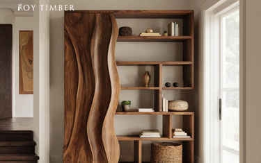 Live Edge Corner Bookshelf - Turning Forgotten Place Into Storage