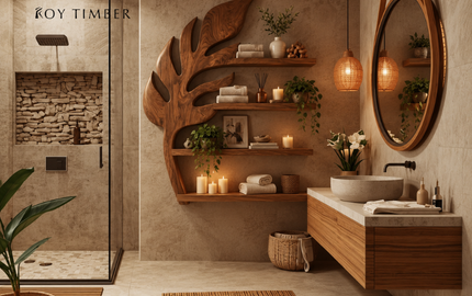Modern Bathroom Shelves - Smart Storage With Natural Style and Clean Design