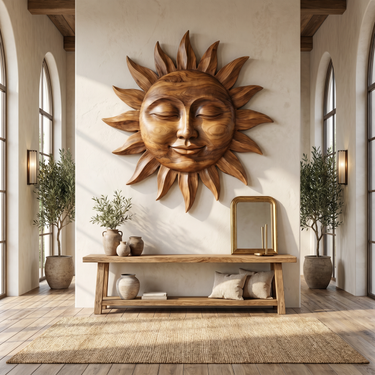 Mediterranean Sun Wall Art For Living Room
