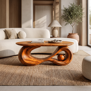 Sculptural Coffee Table For Living Room