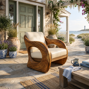 Futuristic Organic Lounge Chair for High-End Urban Residences