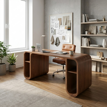 Mid Century Executive Desk For Home Office