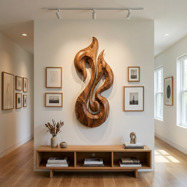 Sculptural Abstract Wall Art For Entryway