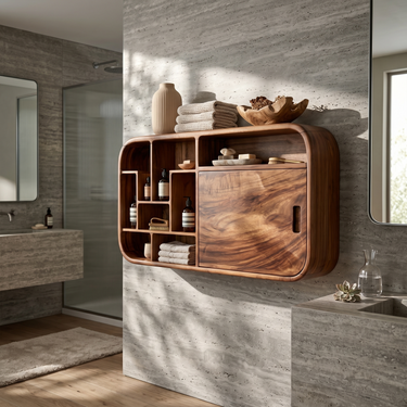 Contemporary Capsule Bathroom Cabinet Modern Bathroom