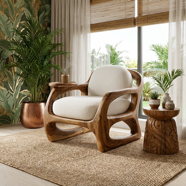 Organic Modern Lounge Chair For Home Office