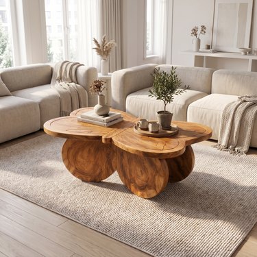 Modern Sculptural Center Table For Living Room