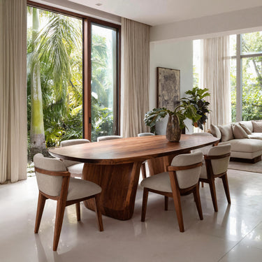 Mid Century Organic Dining Table For Dining Room