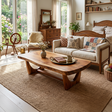 Cottage Coffee Table For Garden Style Room