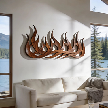 Scandinavian Organic Wall Decor For Coastal Interior Space