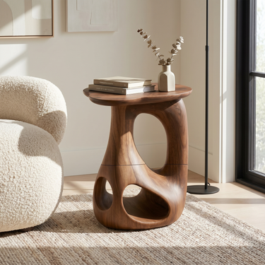 Mid Century End Table For Studio Apartment