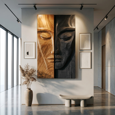 Artistic Face Wall Art For Living Room