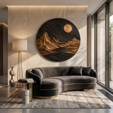 Modern Nightscape Wall Art For Living Room