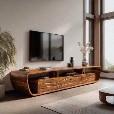Modern TV Console 3 Drawers Design For Living Room