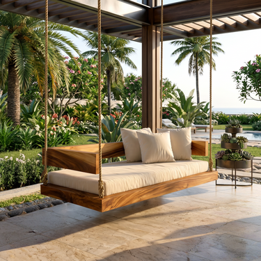 Resort Style Hanging Daybed Swing Retreat