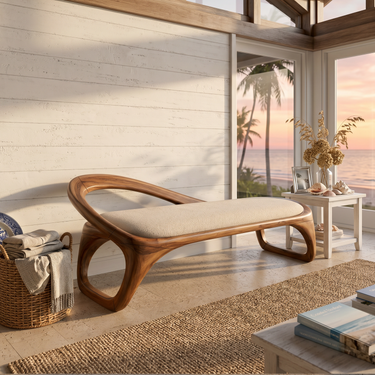 Luxury Sculptural Bench Penthouse Interior