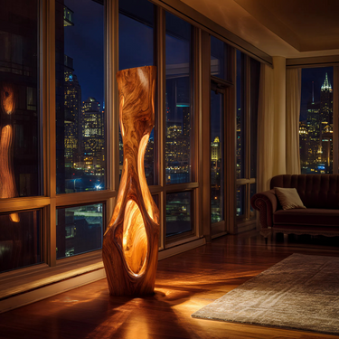 Modern Sculptural Table Lamp Living Room Bedroom Kitchen Corner