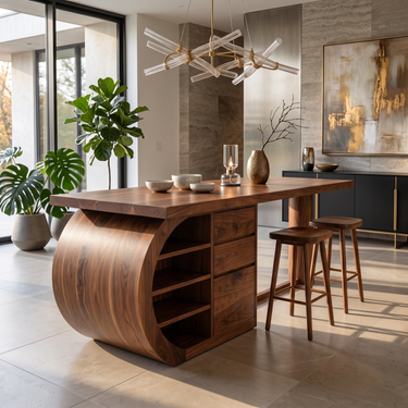 Modern Kitchen Island With Storage For Open Kitchen