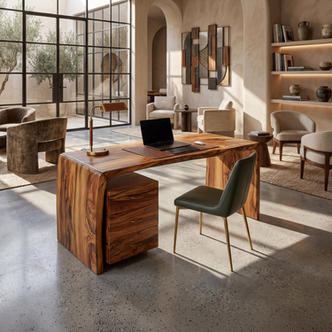 Luxury Executive Desk With Drawer Pedestal For Open Office