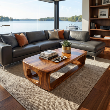Luxury Storage Coffee Table For Lake House