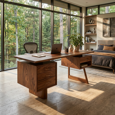 Minimalist Executive Desk Home Workspace