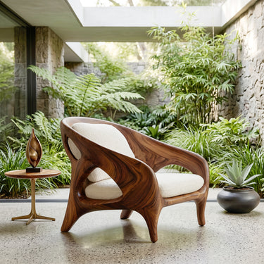 Organic Sculptural Armchair For Living Room