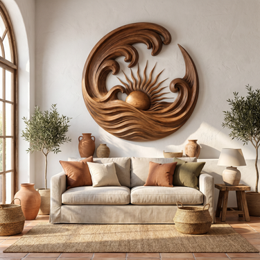 Coastal Wave Wall Art For Living Room