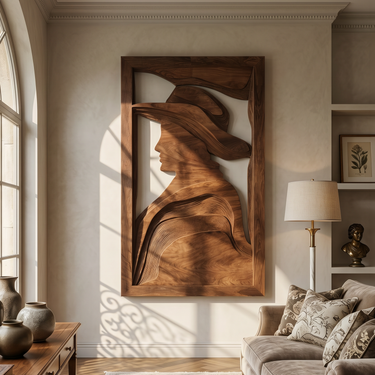 Rustic Western Figure Wall Art For Entryway Decor