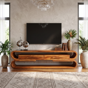 Contemporary Designer TV Console For Living Room
